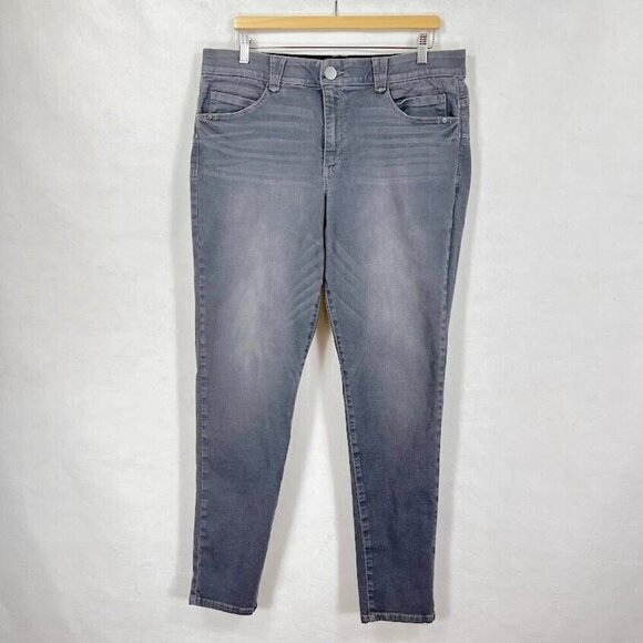 Democracy Stretch Gray Denim "Ab"solution® Jegging Size 16 - Picture 3 of 9